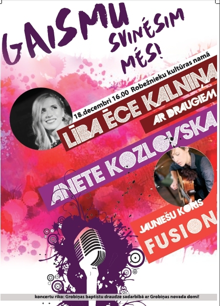 Koncerts "Gaismu svinēsim mēs!"