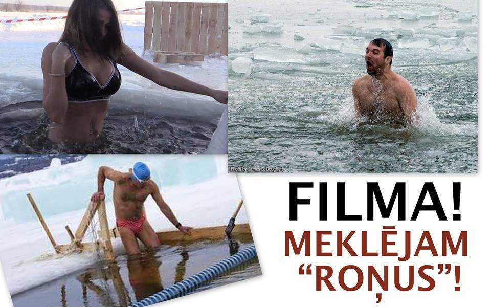 Ziemas peldētājus aicina filmēties jaunā filmā