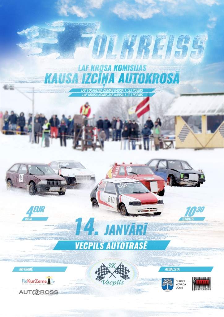 Sestdien Vecpilī notiks folkreisa un autokrosa sacensības