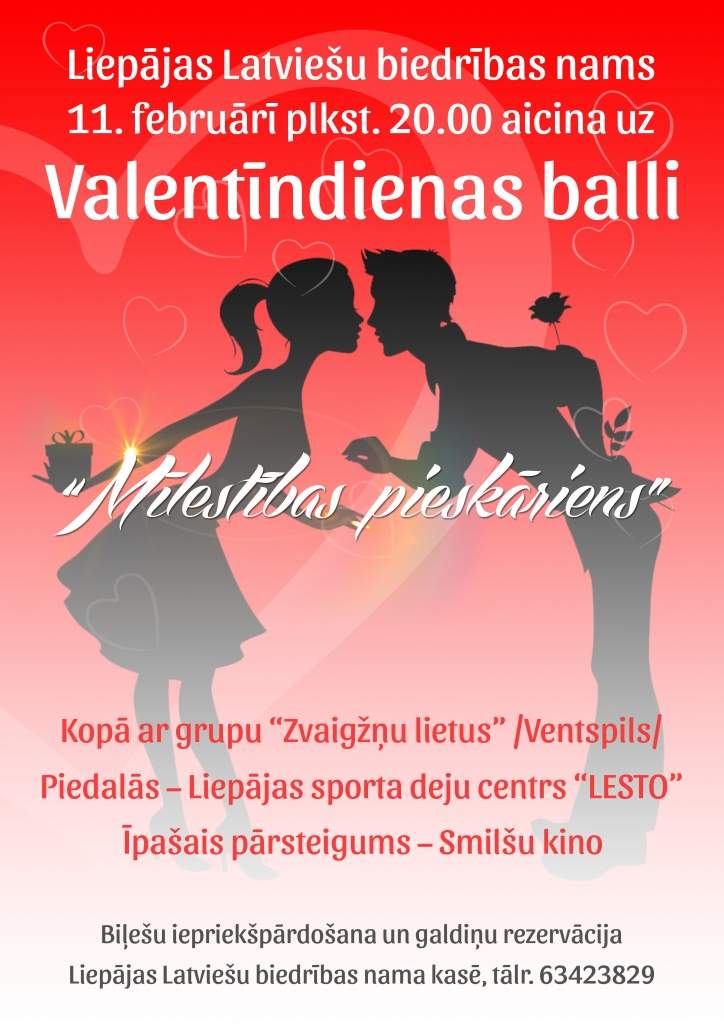 Valentīndienas balle "Mīlestības pieskāriens"