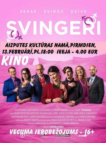 Filma "Svingeri" Aizputē