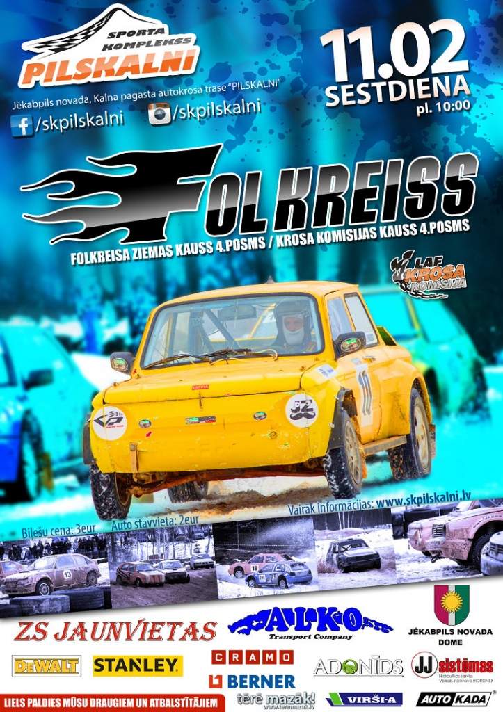 Autosportisti var pieteikties "Pilskalnu" posmam