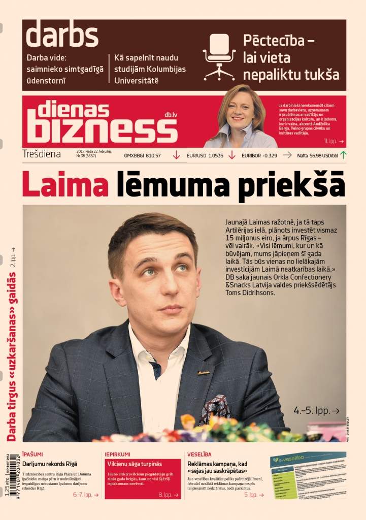 Jaunajā Laimas ražotnē investēs vismaz 15 miljonus eiro