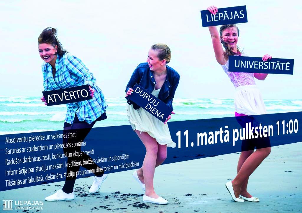 Liepājas Universitāte aicina uz Atvērto durvju dienu
