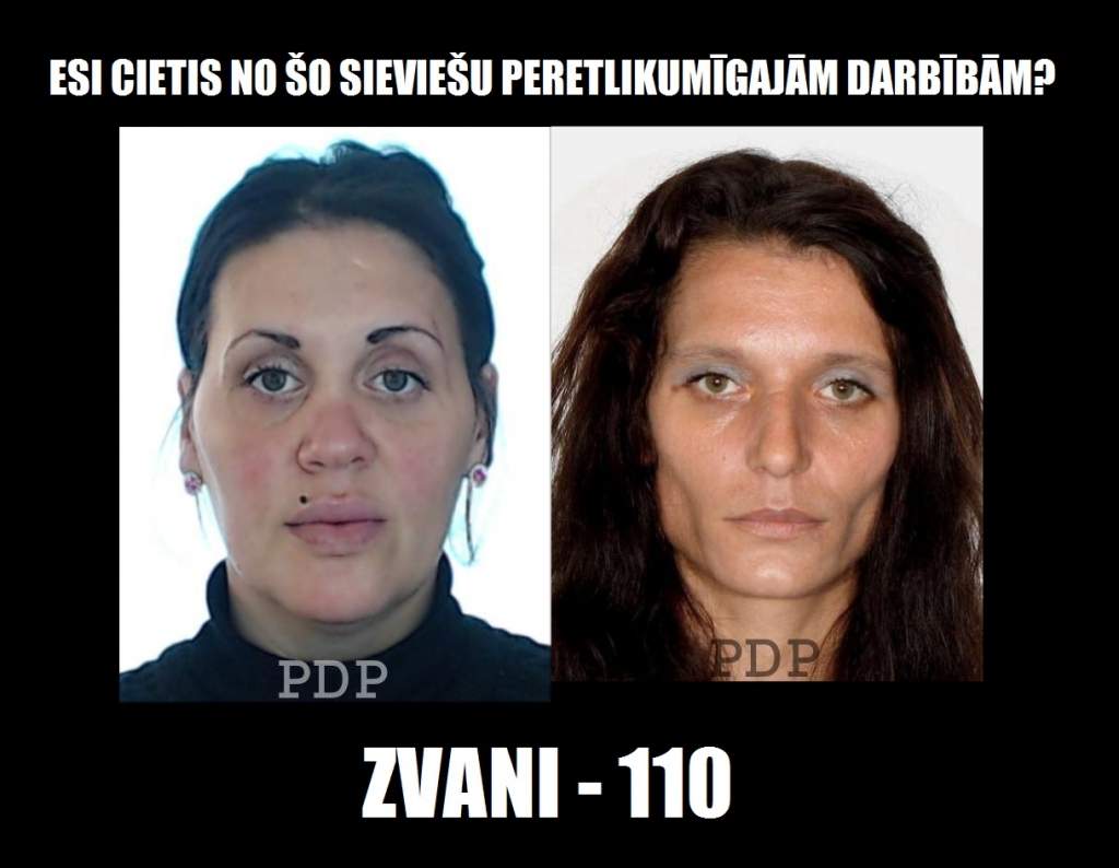 Policija lūdz atsaukties cilvēkus, kuri cietuši no šīm sievietēm