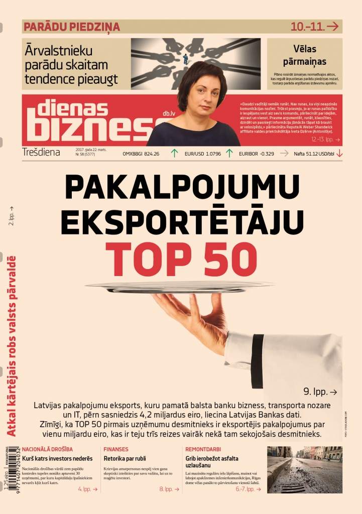 Pakalpojumu eksports pieaug