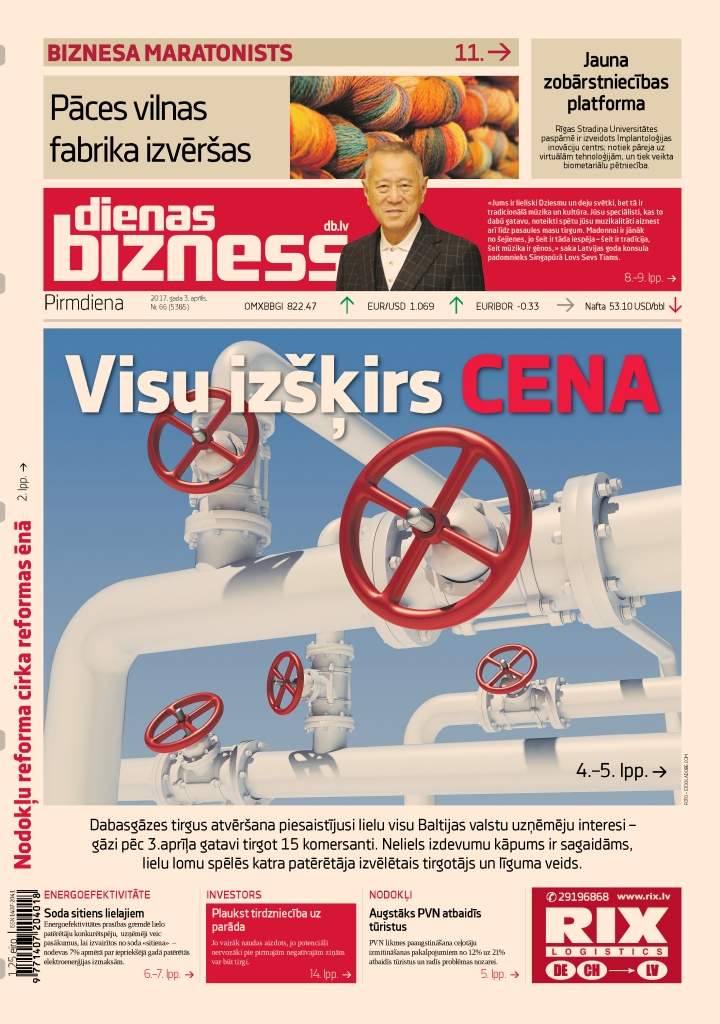 Gāzes tirgus atvērts – visu izšķirs cena