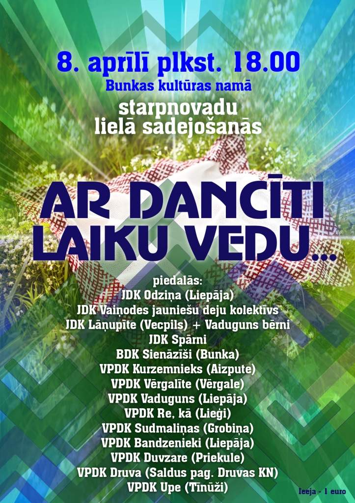 Starpnovadu lielā sadancošanās "Ar dancīti laiku vedu"