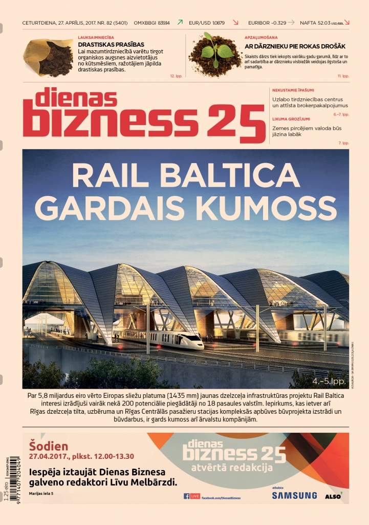 Ārvalstu piegādātāji vētī Rail Baltica iespējas