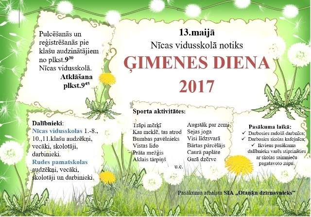 Ģimenes diena Nīcas vidusskolā