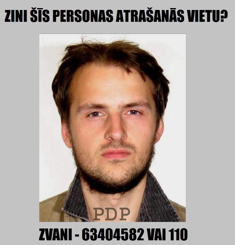 Lūdz palīdzību pazuduša liepājnieka meklēšanā