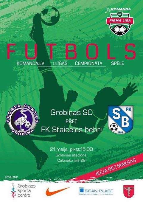 "Grobiņas SC" vienībai būs pirmā mājas kauja; līdzjutējiem jānodrošinās ar makšķernieku krēsliņiem