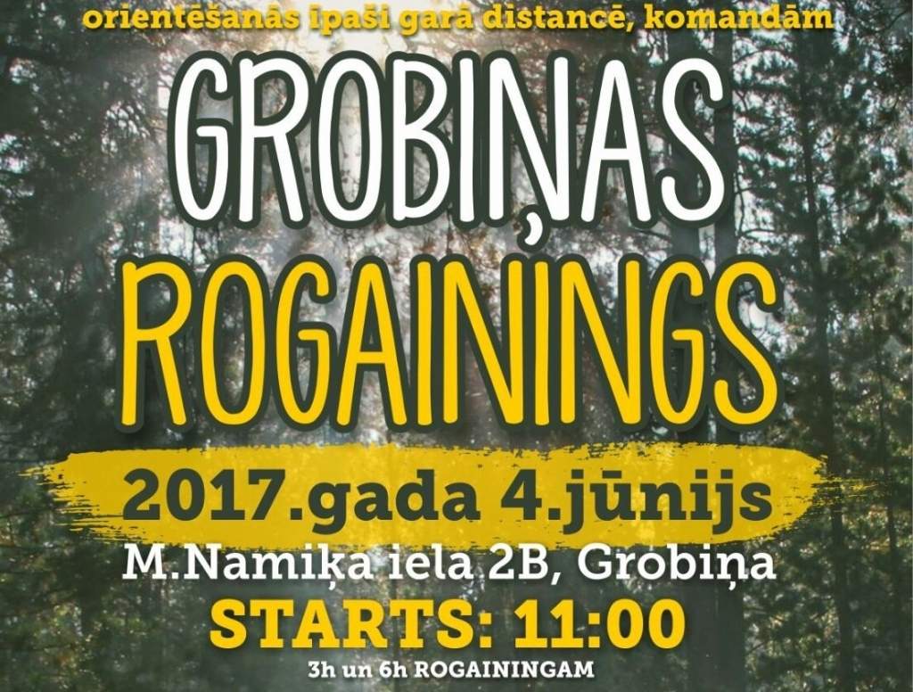 Orientēšanās sacensības "Grobiņas rogainings"