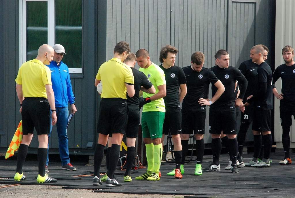 FOTO.VIDEO: "Grobiņas SC" atspēlē divus vārtus un izrauj neizšķirtu pret "Valmieru Glass VIA"