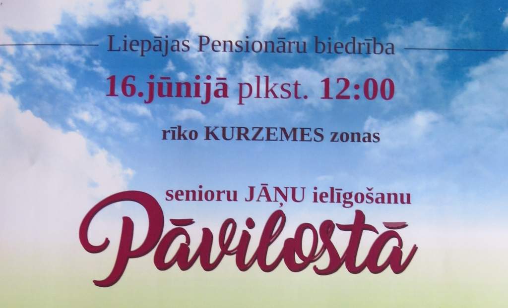 Kurzemes zonas senioru Jāņu ielīgošanu Pāvilostā