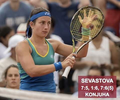 Sevastova trešā seta taibreikā salauž Konjuhu un iekļūst Maljorkas WTA turnīra pusfinālā