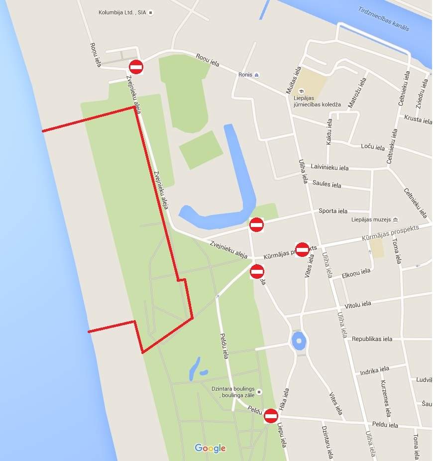 ''Summer Sound'' festivāla laikā Liepājā būs satiksmes ierobežojumi