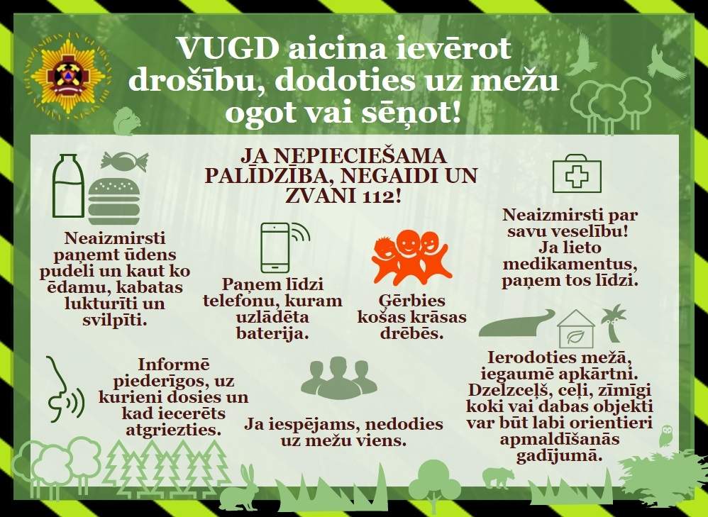 Septembrī ugunsdzēsēji izglābuši jau 12 cilvēkus, kuri apmaldījušies mežā