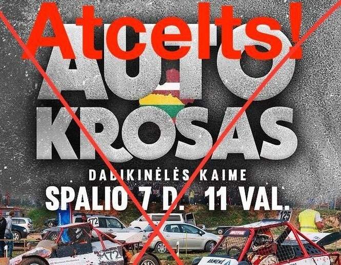 Atceļ autokrosa sacensību "Žemaitija-Kurzeme" posmu Akmenē