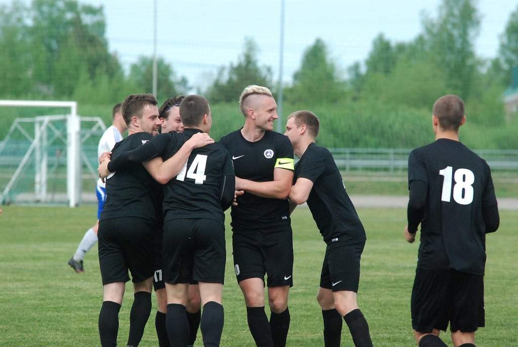 "Grobiņas SC" futbolisti pirmajā līgā uzvar "Rēzeknes FA/BJSS"