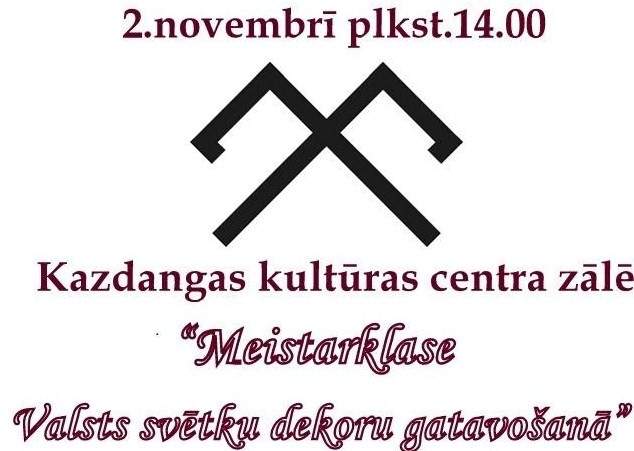 Meistarklase Valsts svētku dekoru gatavošanā