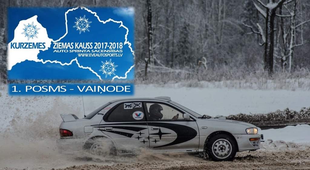 Vaiņodē uzsāks autosprinta sacensības "Kurzemes ziemas kauss 2017/2018"