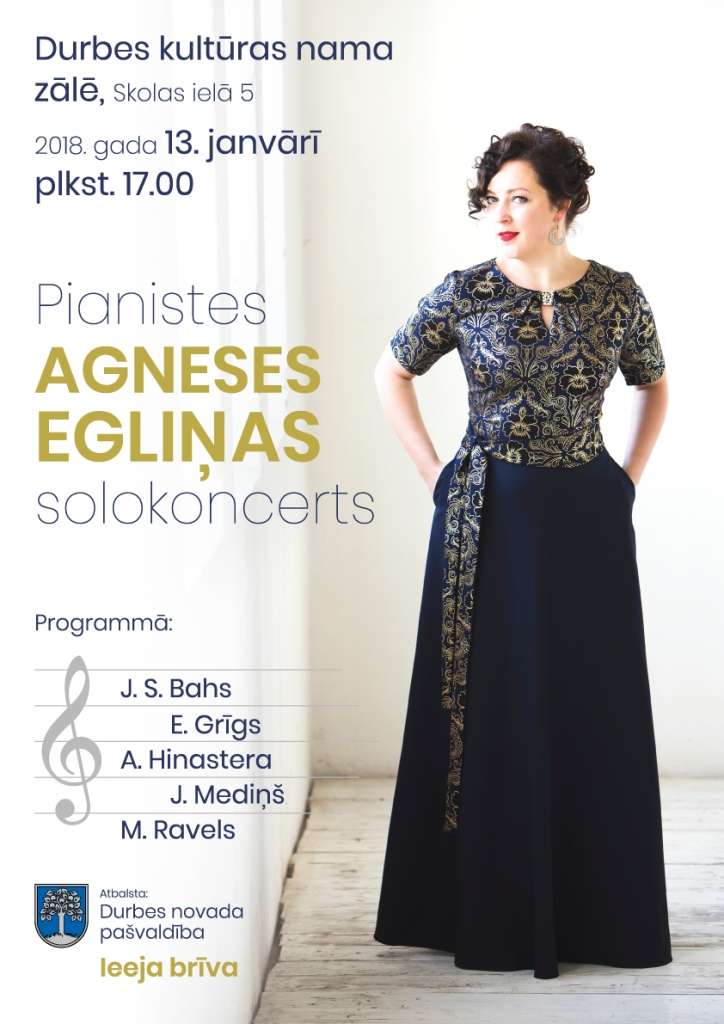 Pianistes Agneses Egliņas solokoncerts