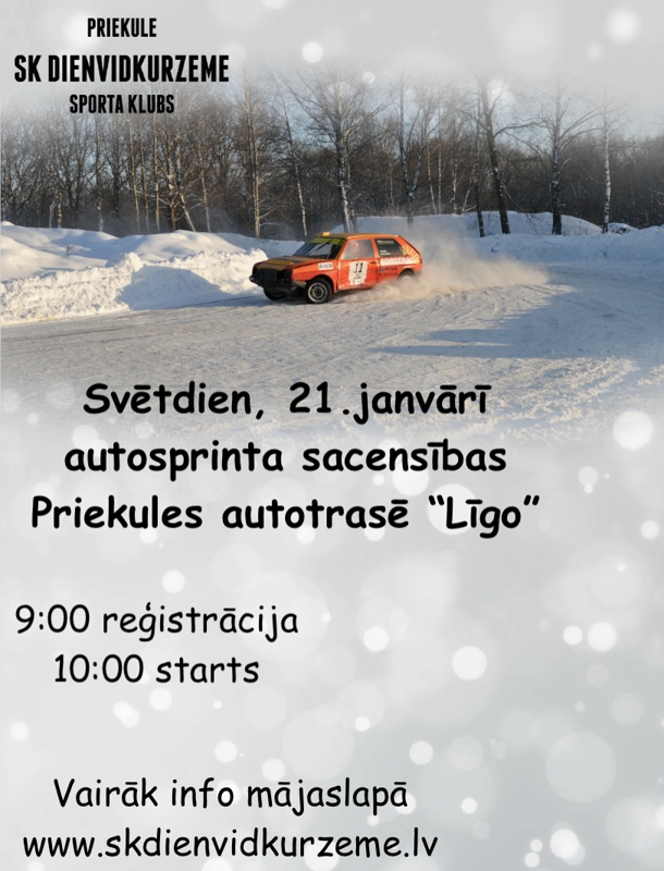 Priekulē notiks autosprinta sacensības