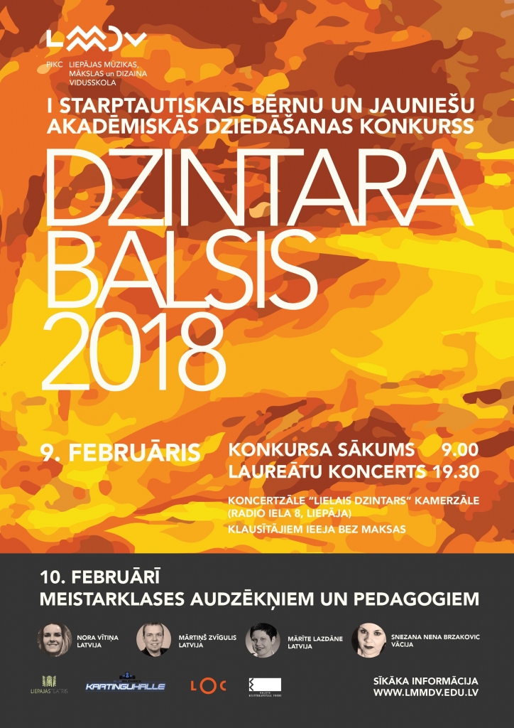 Liepājā pirmo reizi notiks starptautisks akadēmiskās dziedāšanas konkurss