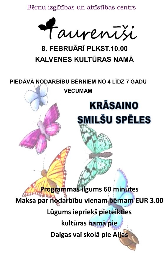 Nodarbība bērniem "Krāsaino smilšu spēles"