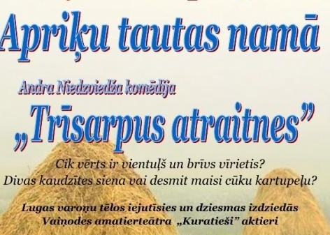  Andra Niedzvieža komēdija "Trīsarpus atraitnes"