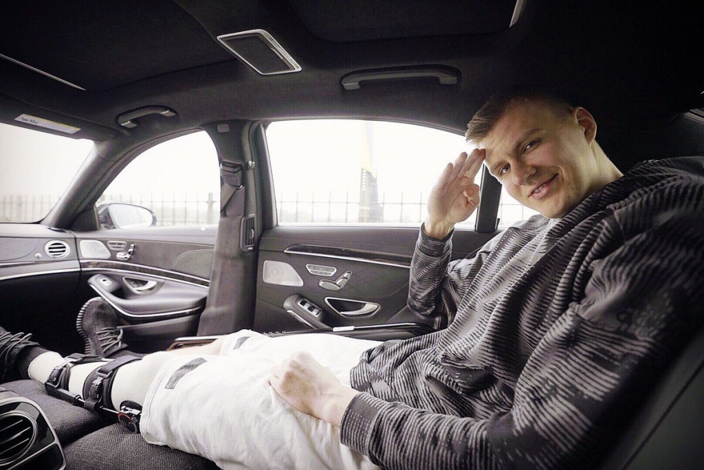 Porziņģis: Ticu, ka ar smagu darbu atgriezīšos spēcīgāks