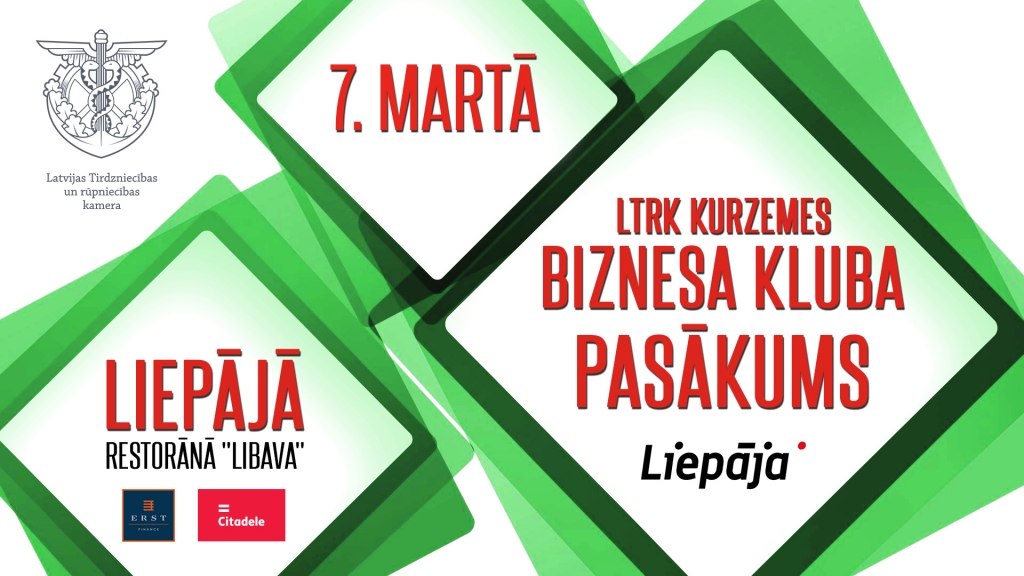 Aicina uzņēmējus uz biznesa kontaktu un diskusiju vakaru Liepājā
