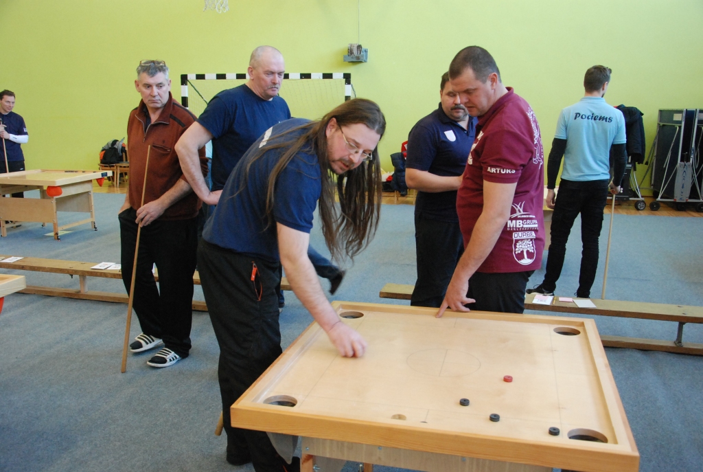 FOTO: "Durbe" un "Grobiņa" izkrīt no Latvijas novusa komandu čempionāta pirmās līgas