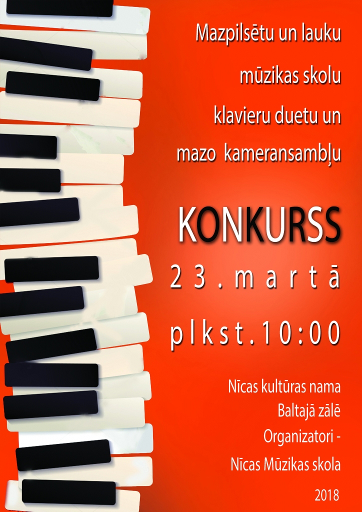 Notiks mazpilsētu un lauku mūzikas skolu konkurss
