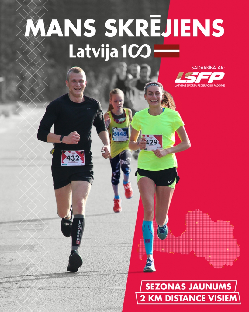 Liepājas pusmaratona laikā būs distance ikvienam patriotiskās noskaņās