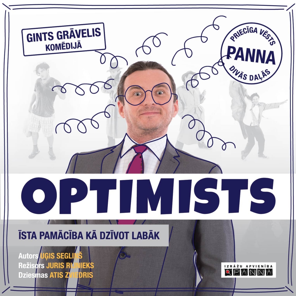 Ginta Grāveļa monoizrāde, komēdija “OPTIMISTS”