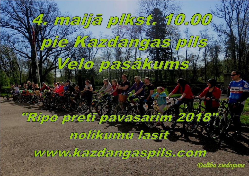 Velo pasākums "Ripo pretī pavasarim 2018"