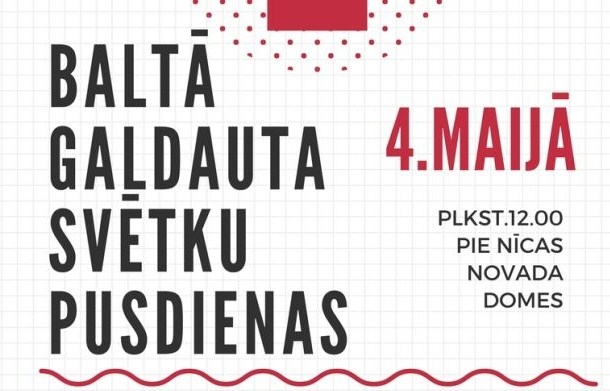 Baltā galdauta svētku pusdienas Nīcā