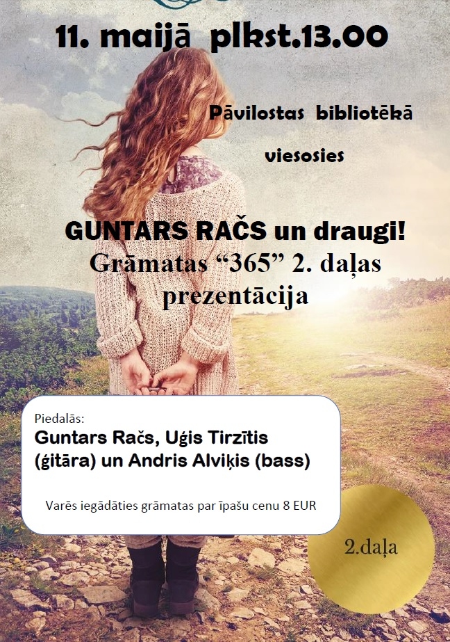 Guntars Račs un draugi Pāvilostas bibliotēkā