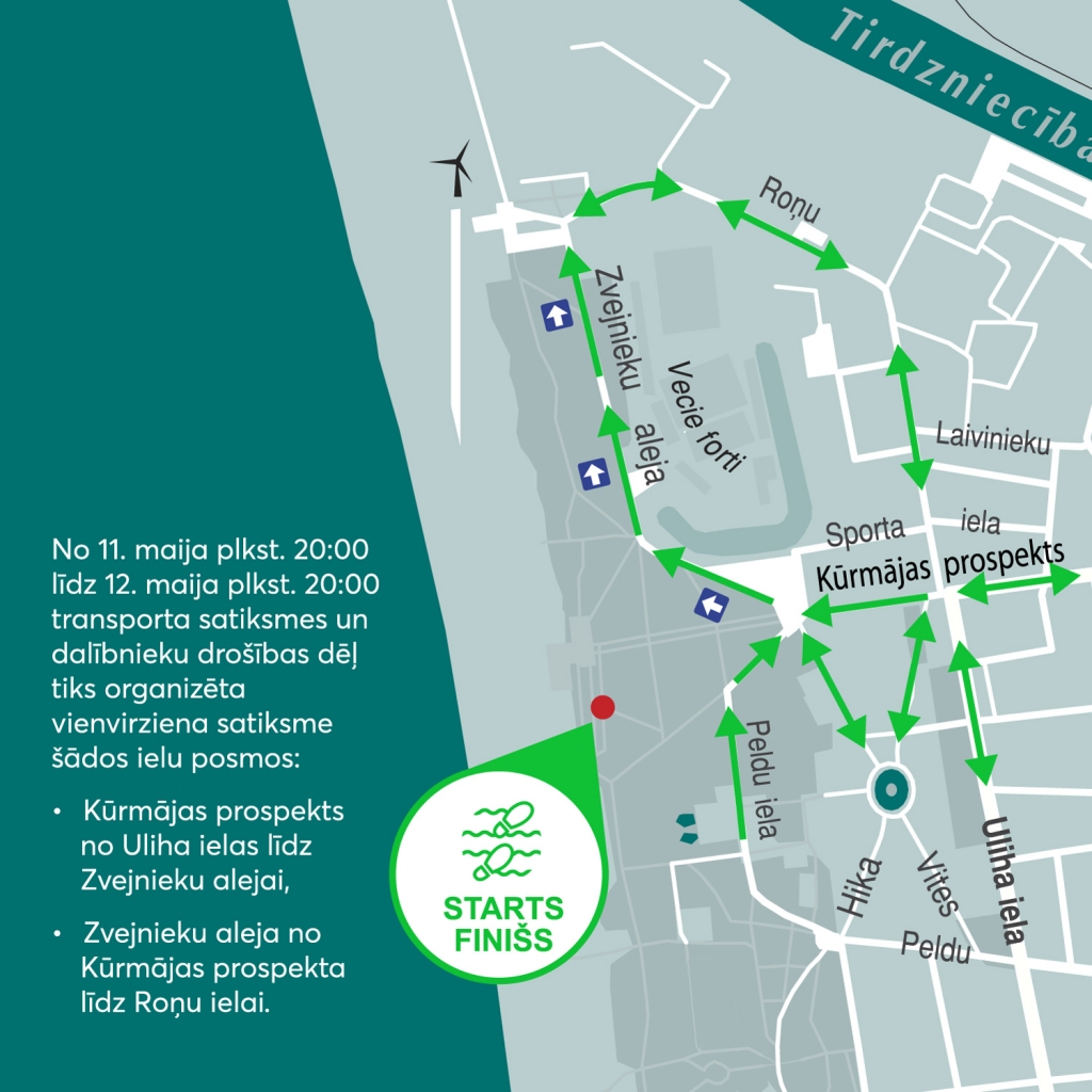 Gaidāmas satiksmes izmaiņas pārgājiena "Coastline Trek" laikā