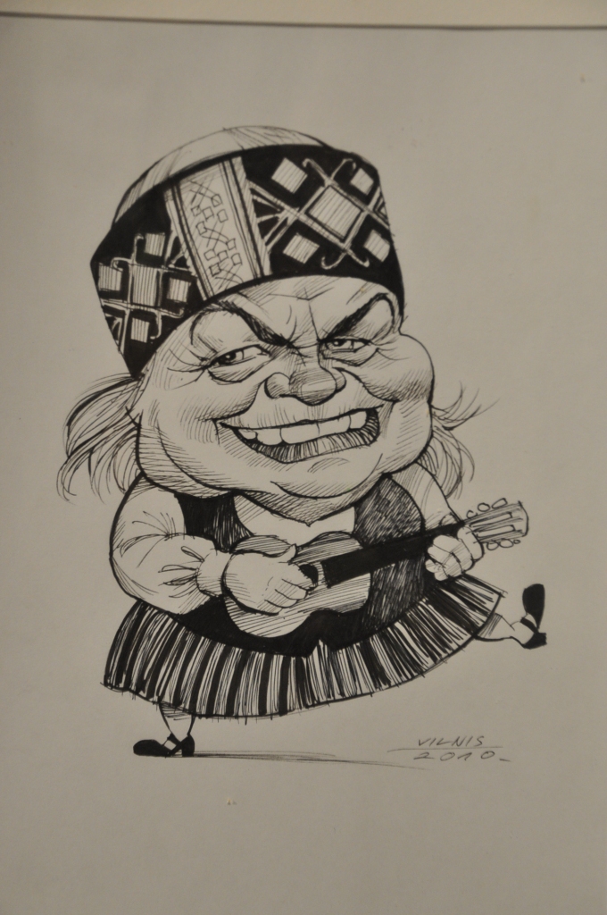 FOTO: Atklāta Viļņa Bulava zīmēto karikatūru izstāde
