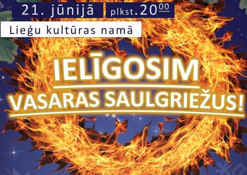 Vasaras saulgriežu ielīgošana Lieģos