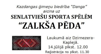 Senlatviešu sporta spēles "Zalkša pēda"