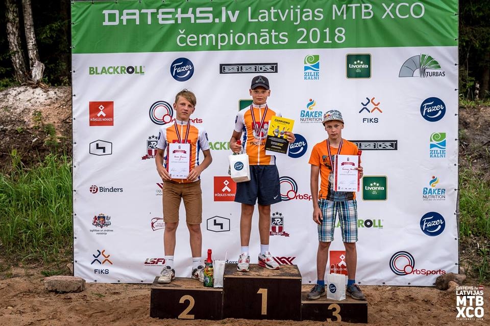 FOTO: Priekulnieki izcīna medaļas Latvijas čempionātā MTB XCO krosā