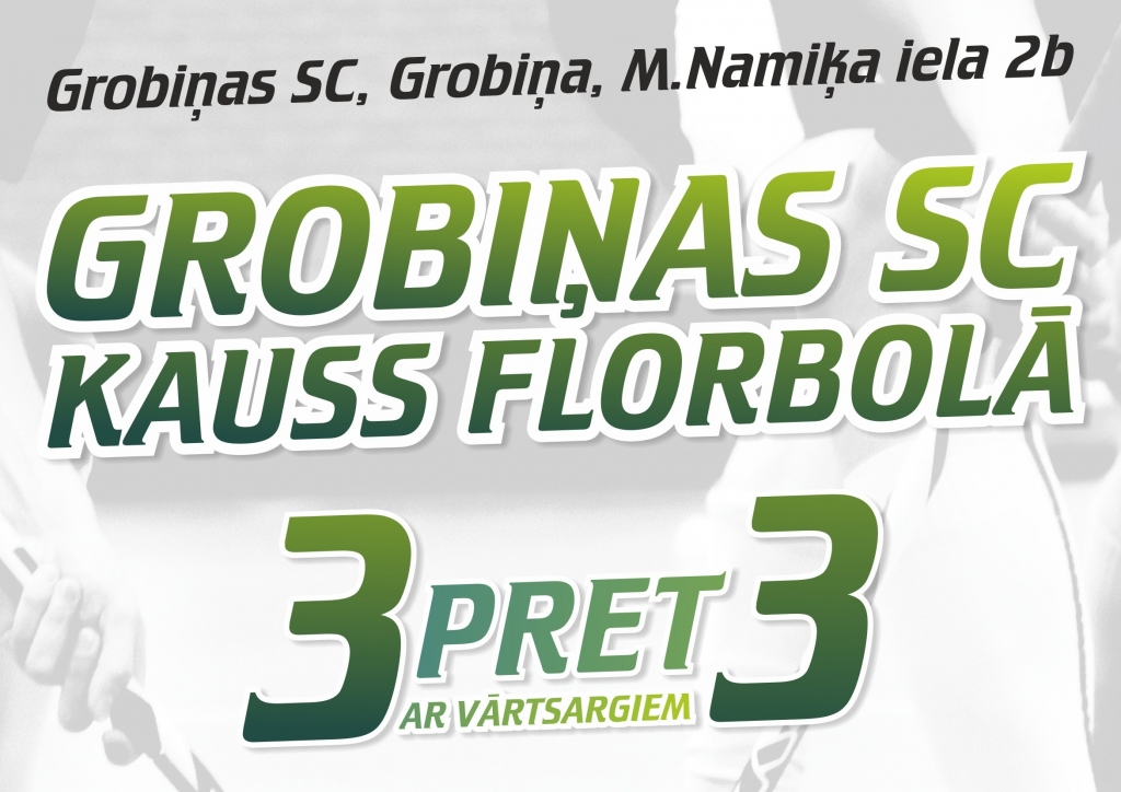 Aicina florbolistus piedalīties "Grobiņas SC kausa" otrajā posmā