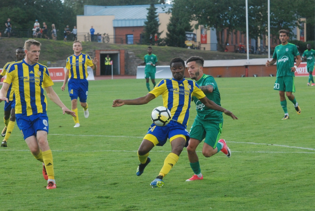 FOTO: "Liepāja/Mogo" Latvijas kausa izcīņas ceturtdaļfinālā zaudē "Ventspilij"