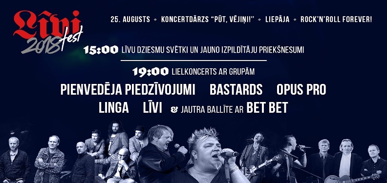 Rokmūzikas festivāls "LĪVIfest 2018"