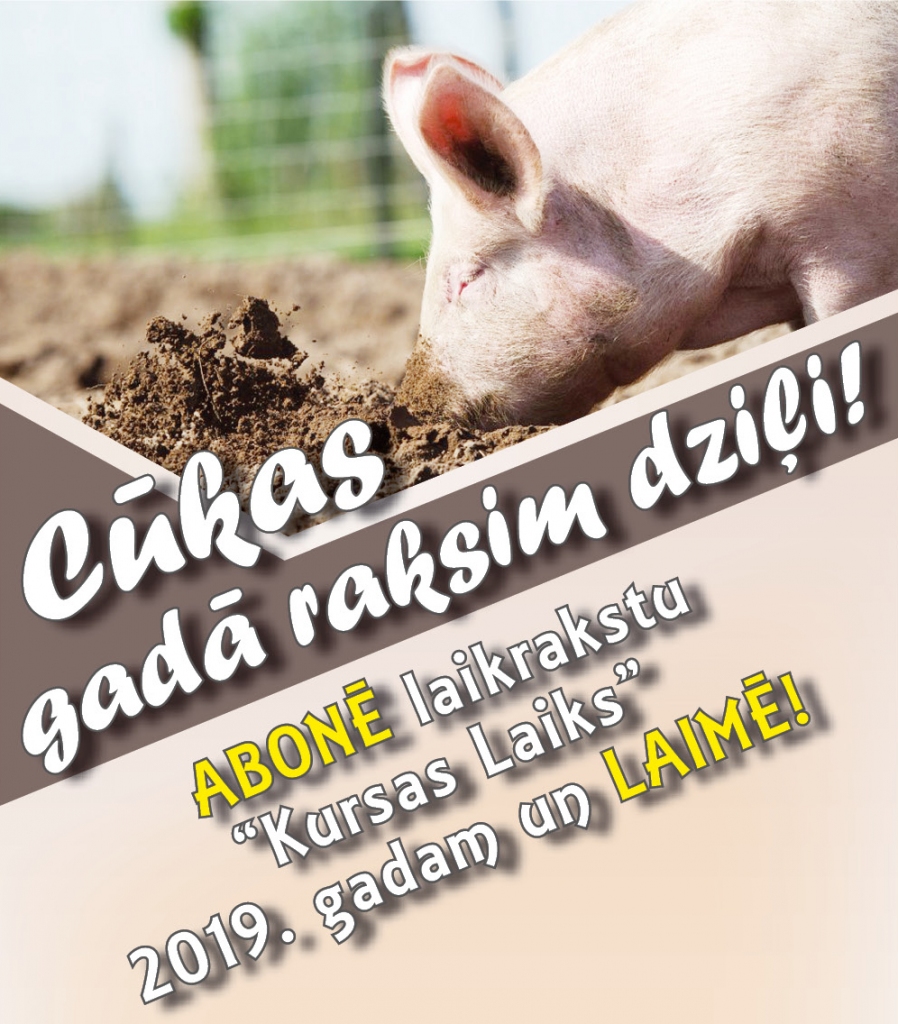 Abonē laikrakstu ''Kursas Laiks'' 2019. gadam un laimē!
