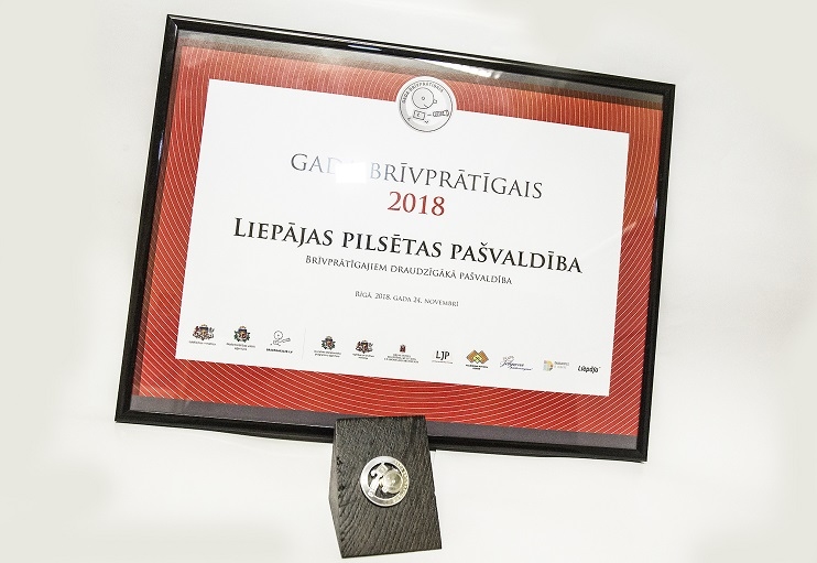 Liepāja atzīta par Brīvprātībai draudzīgāko pašvaldību